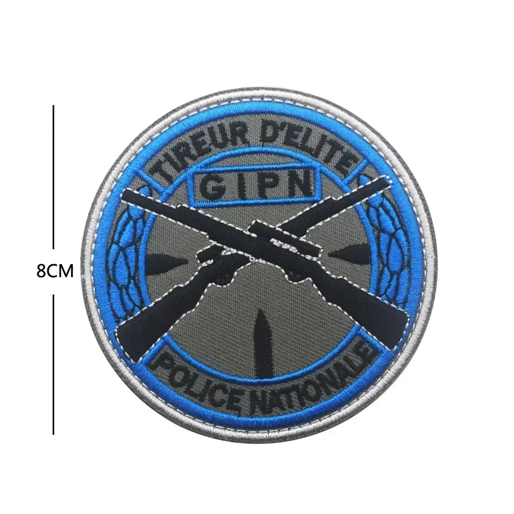 Patch Écusson Brodé GIGN GIPN BRI – Patch Tactique Militaire France  – Pochettes à Attacher pour Vêtements et Sacs - BLACKBEARD OUTDOOR INDUSTRIES