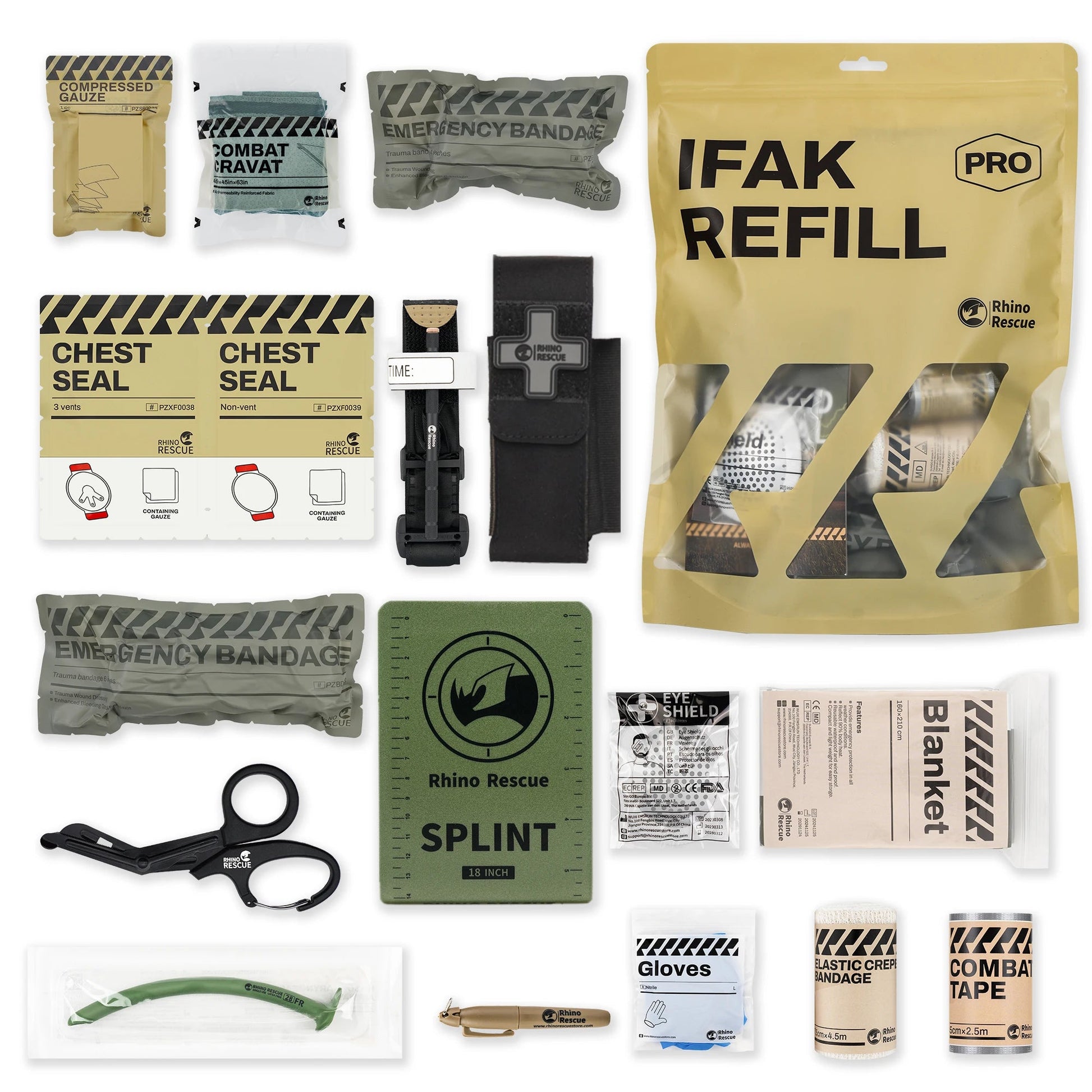RHINO RESCUE™ – Trauma Kit Tactique de Premiers Secours Ma boutique