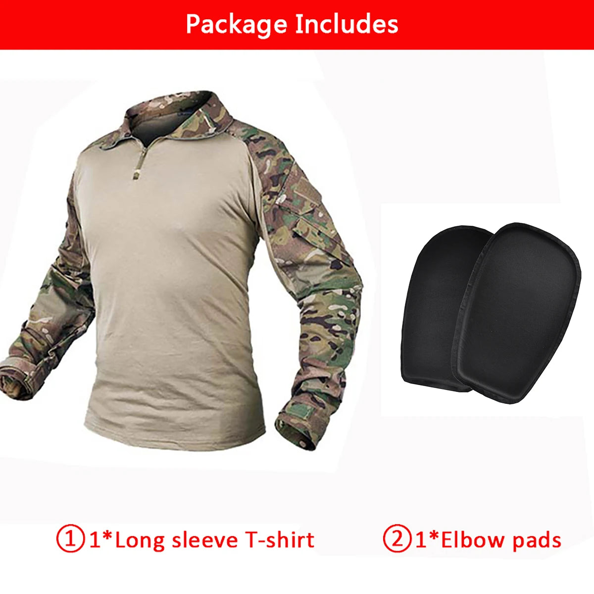 Ensemble Tactique Camouflage CP Gen3 – Uniforme de Combat Homme avec Protections (Coudes & Genoux) pour Chasse, Airsoft et Activités Extérieures - BLACKBEARD OUTDOOR INDUSTRIES