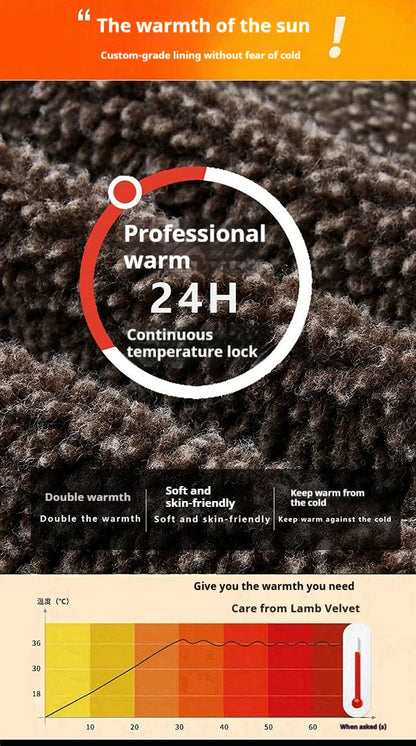 Veste d'Hiver Homme – Bombardier avec Doublure en Laine, Veste à Col Roulé, Manteau en Coton Chaud et Douillet – Parfaite pour les Voyages et le Travail BLACKBEARD OUTDOOR INDUSTRIES