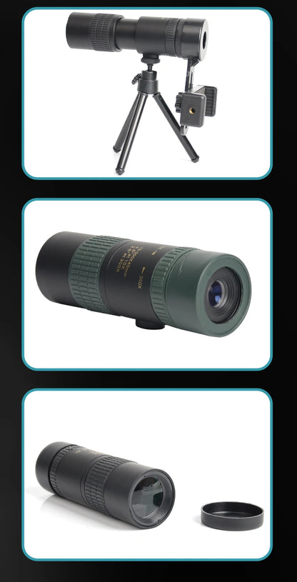 Longues-Vues Monoculaire 10-300x40 HD avec Prismes BAK4 – Télescope Portable Haute Définition pour Chasse, Camping et Observation à Longue Distance - BLACKBEARD OUTDOOR INDUSTRIES