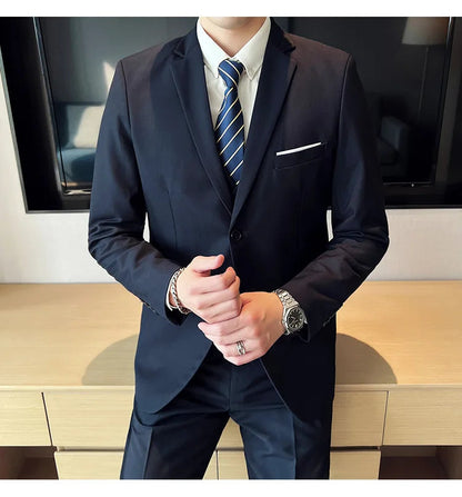 Costume Homme 3 Pièces - Élégant et Classique, Idéal pour Mariage et Événements Formels - Taille S-6XL BLACKBEARD OUTDOOR INDUSTRIES