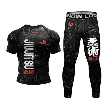 Ensemble de Rashguard Jiu Jitsu MMA pour Hommes BLACKBEARD OUTDOOR INDUSTRIES