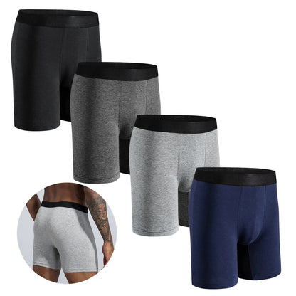 Pack de 4 Boxers Mi-Long pour Hommes - Coton Respirant BLACKBEARD OUTDOOR INDUSTRIES