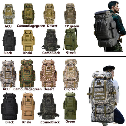 Sac à Dos Tactique 80L / 100L – Grand Volume pour Randonnée, Camping & Trekking - BLACKBEARD OUTDOOR INDUSTRIES