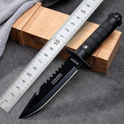 Couteau droit tactique léger 7CR17MOV – Pour jungle, camping et auto-défense - BLACKBEARD OUTDOOR INDUSTRIES