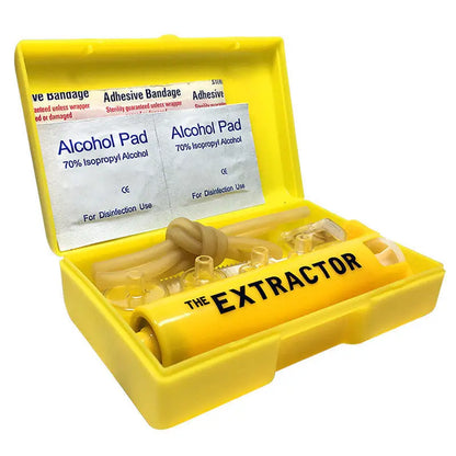 Extracteur de Venin pour Morsures d'Insectes et de Serpents – Pompe à Vide pour Secours en Situation d'Urgence, Kit de Premiers Secours de Survie - BLACKBEARD OUTDOOR INDUSTRIES