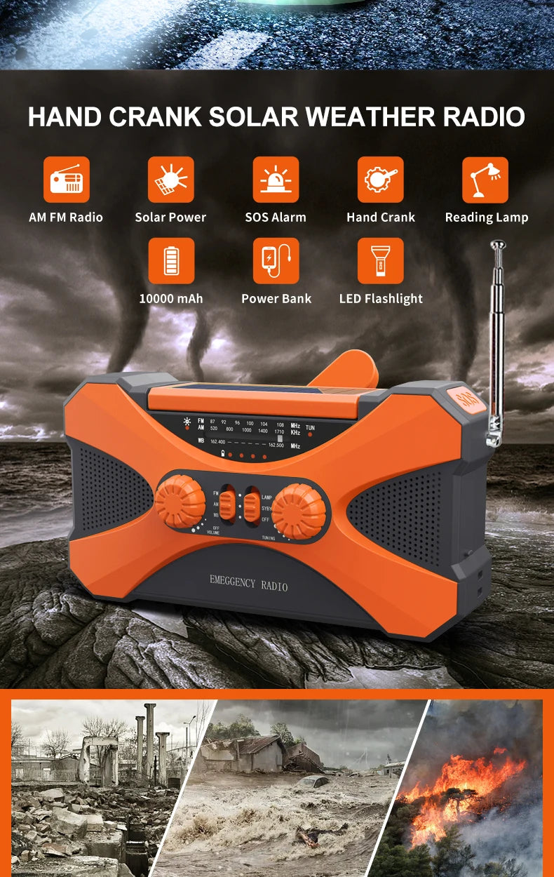 radio multifonction de survie solaire AM, FM et NOAA Ma boutique