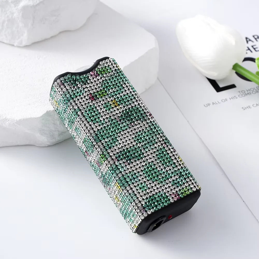 DiamondInlaid Multifunctional Portable Outdoor Tool Flashlight Arc Lighter USB Rechargeable Women's Gift BLACKBEARD OUTDOOR INDUSTRIES