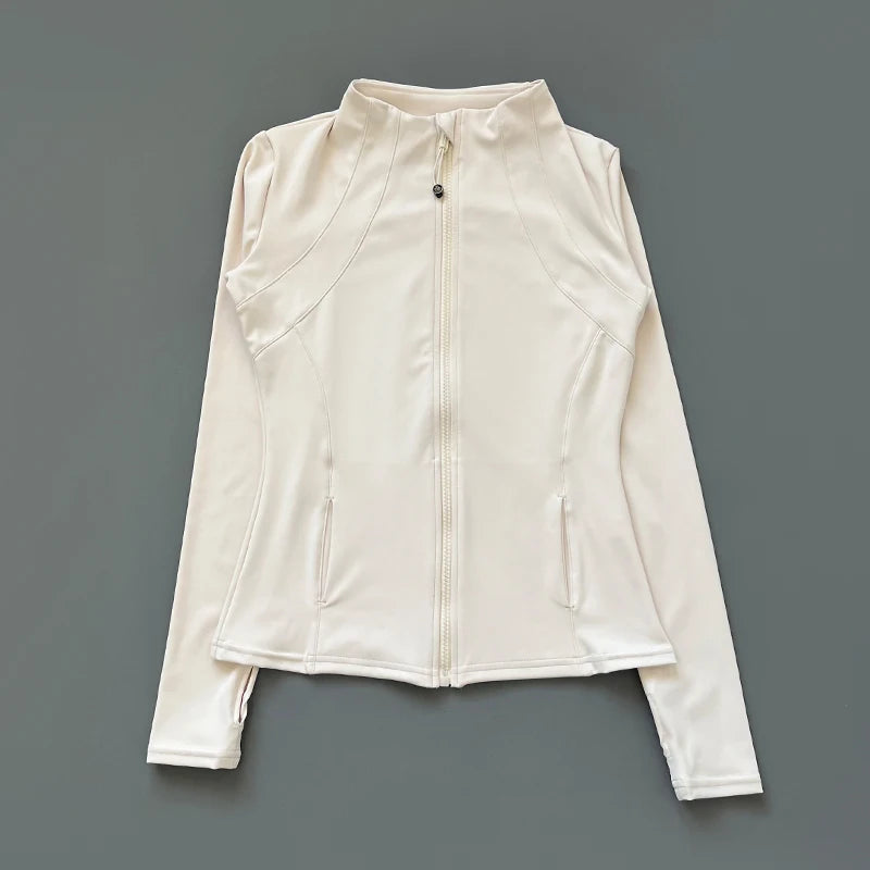 Veste Fitness à Col Montant pour Femme – Veste de Sport Slim-Fit à Fermeture Éclair, Séchage Rapide pour Yoga, Course et Cyclisme - BLACKBEARD OUTDOOR INDUSTRIES