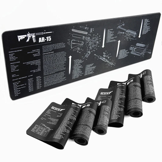 Tapis de Nettoyage pour Armes & Tapis de Souris Gaming – Modèles Beretta 92, Sig 226, Sig 229, USP - BLACKBEARD OUTDOOR INDUSTRIES