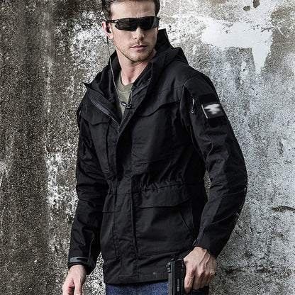Veste M65 Militaire Homme | Coupe-Vent Tactique Étanche avec Capuche – Hiver/Automne - BLACKBEARD OUTDOOR INDUSTRIES