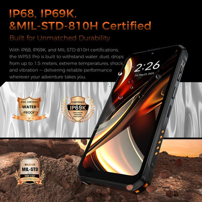 【NEW】OUKITEL WP53 PRO Rugged Phone, 24GB+256GB 11000mAh Android 15 6.52" NFC 50MP Cell Phone BLACKBEARD OUTDOOR INDUSTRIES