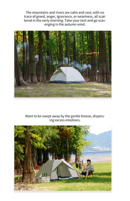 Tente de Camping Automatique 3-4 Personnes – Ouverture Rapide & Protection UV - BLACKBEARD OUTDOOR INDUSTRIES