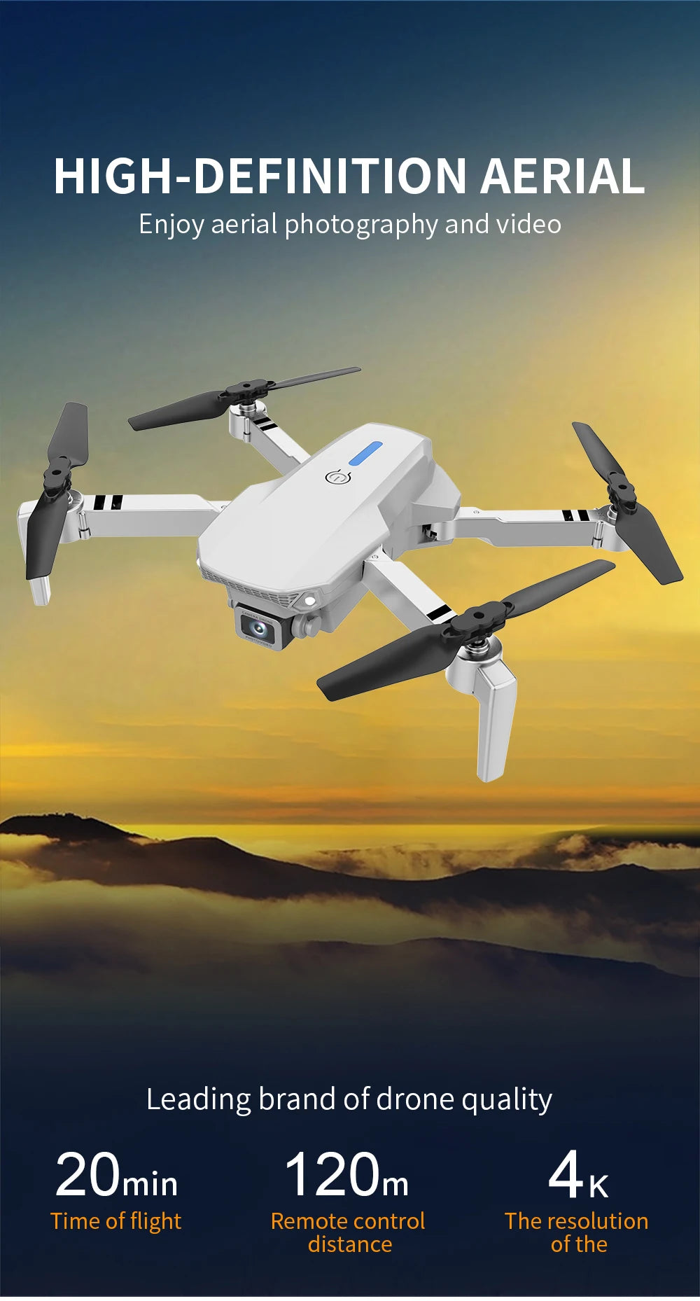 KBDFA 2025 E88 Professional Wide Angle RC HD 4K Camera drone Ma boutique