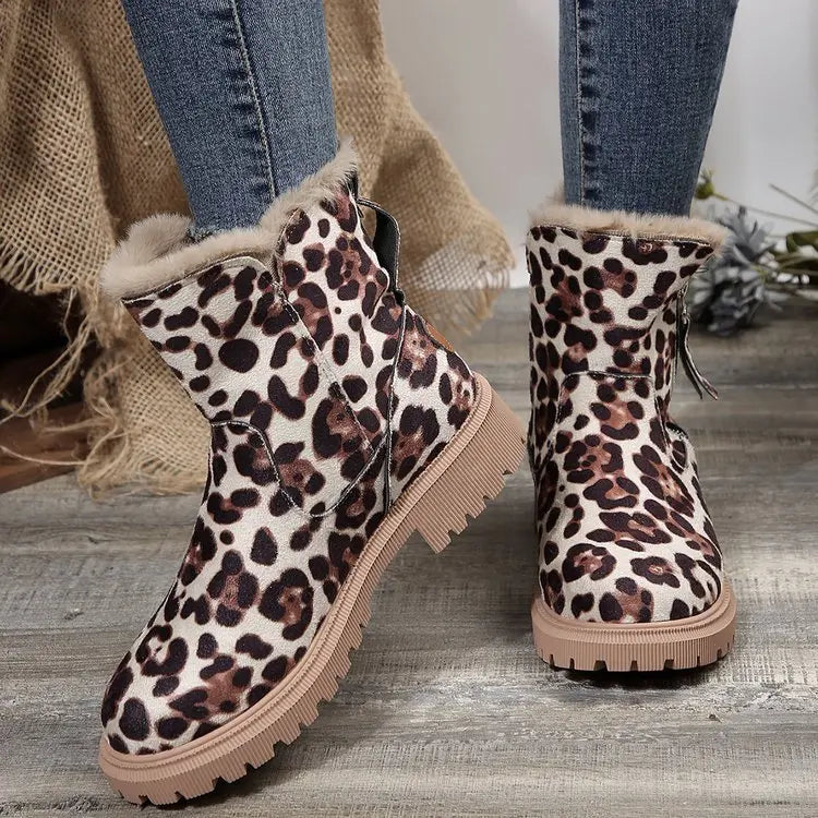 Bottes d'Hiver Femme 2024 - Bottes de Neige à Fourrure, Mi-Mollet, Imperméables et Chaudes, Bottes de Randonnée Extérieures pour Femme - BLACKBEARD OUTDOOR INDUSTRIES