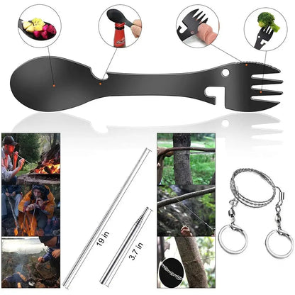 Kit de Survie d’Urgence Professionnel – Équipement Multifonctionnel Tactique pour Camping, Défense et Premiers Secours - BLACKBEARD OUTDOOR INDUSTRIES