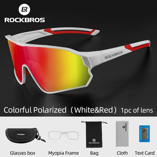 ROCKBROS Lunettes de Vélo Polarisées UV400 – Protection Solaire, Ultra-légères, Grand Cadre MTB & Route - BLACKBEARD OUTDOOR INDUSTRIES