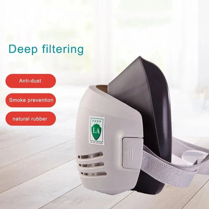 Masque Anti-Poussière avec 20 Filtres en Coton - Respirateur Demi-Visère pour Protection Contre la Poussière, Brouillard, Fumée et Gaz - Idéal pour l'Industrie, la Construction et le Travail Général BLACKBEARD OUTDOOR INDUSTRIES
