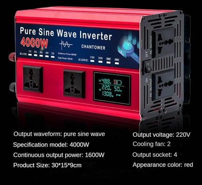 Onduleur Pur Sinus 5500W / 5000W – DC 12V/24V/48V/60V/72V à AC 110V/220V - BLACKBEARD OUTDOOR INDUSTRIES