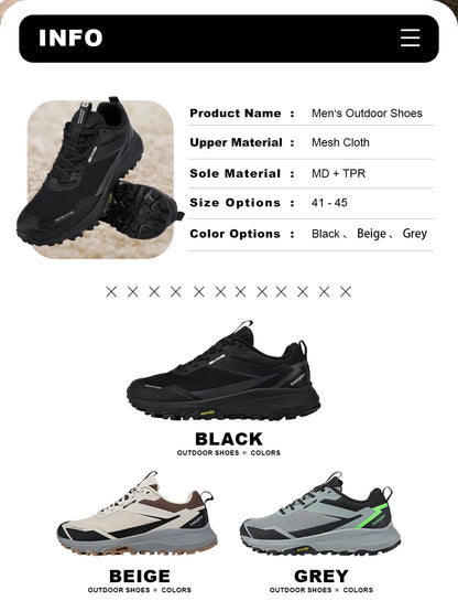 Chaussures de Randonnée Homme Bassploa – Sneakers Légères, Confortables et Antidérapantes, Résistantes à l'Usure, pour Activités Outdoor - BLACKBEARD OUTDOOR INDUSTRIES