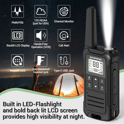 Baofeng F22 - Talkie-Walkie Portable PMR/FRS - Longue Portée et Multifonctions Ma boutique
