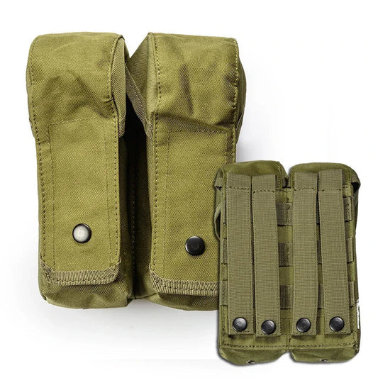 Outdoor Double AK Mag Pouch MOLLE – Porte Chargeur Double pour AK, Sac à Ceinture, Accessoires de Paintball et Chasse BLACKBEARD OUTDOOR INDUSTRIES
