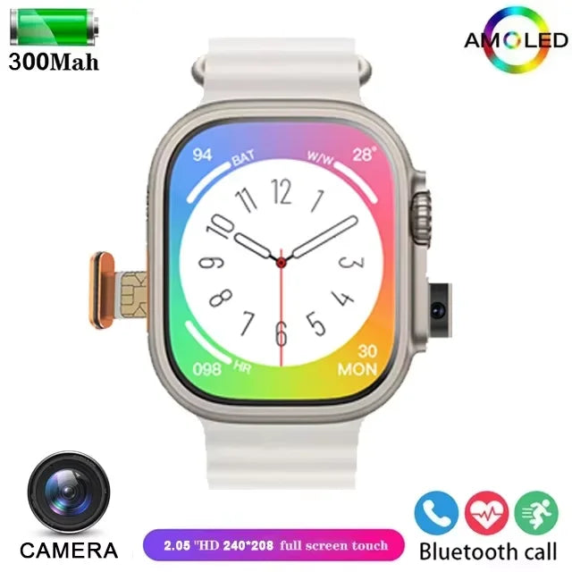 Montre Connectée 2025 PENGAGAR T83 4G — GPS, Android/iOS, Caméra, ECG - BLACKBEARD OUTDOOR INDUSTRIES