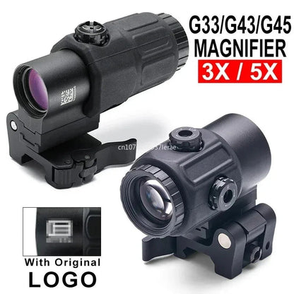 Viseur Holographique 558 avec Magnificateur G33/G43 3X ou G45 5X – Lunette Tactique pour Rail 20 mm – Airsoft, Chasse, Tir Ma boutique
