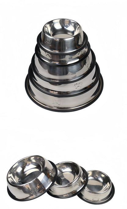 Gamelle Inox pour Chien et Chat – 6 Tailles Disponibles Robuste • Facile à Nettoyer • Multi-usages Ma boutique