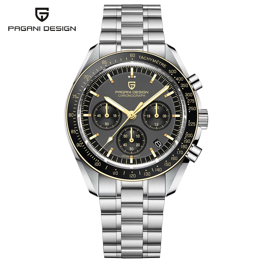 PAGANI DESIGN PD-1701 Moonwatch 2025 – Hommage à la CK2998 – Montre Homme Quartz Chronographe de Luxe - BLACKBEARD OUTDOOR INDUSTRIES