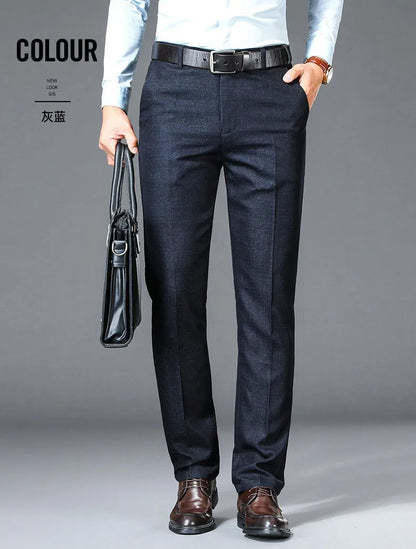Pantalon de Costume Homme – Coupe Droite, Taille Haute, Élégance Classique – Pantalon de Bureau Formelle et Chic – Tailles Plus Disponible BLACKBEARD OUTDOOR INDUSTRIES