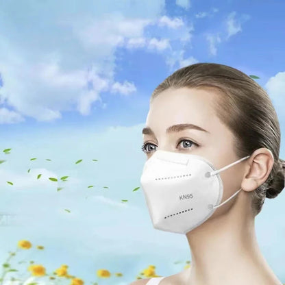 Masques KN95 5 Couches (20/40/60 Pièces) - Protection Efficace Contre la Poussière et les Particules - Élastiques Respirants, Filtration à 95% BLACKBEARD OUTDOOR INDUSTRIES