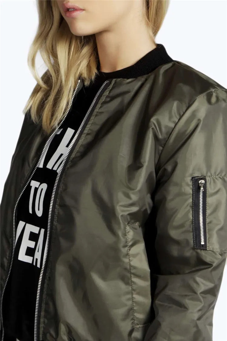 Veste Courte Femme Style Vintage | Bomber Slim à Fermeture Zippée | Col Rond | Automne / Hiver - BLACKBEARD OUTDOOR INDUSTRIES