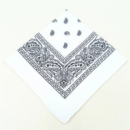 Bandana Carré Hip Hop en Coton – 54x54 cm, Imprimé Paisley - BLACKBEARD OUTDOOR INDUSTRIES
