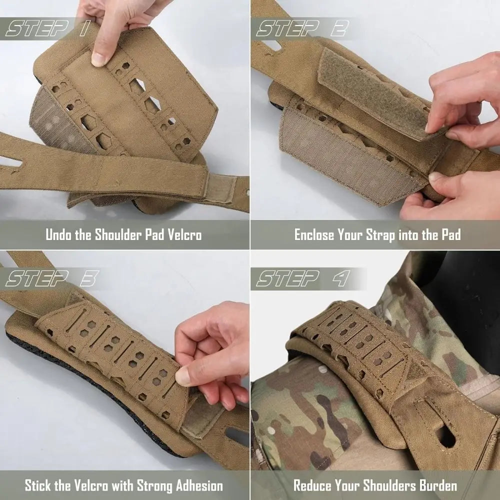 Coussin de Bandoulière pour Sac à Dos – Confort et Protection Anti-Dérapant, Idéal pour Randonnée, Camping et Activités Extérieures - BLACKBEARD OUTDOOR INDUSTRIES