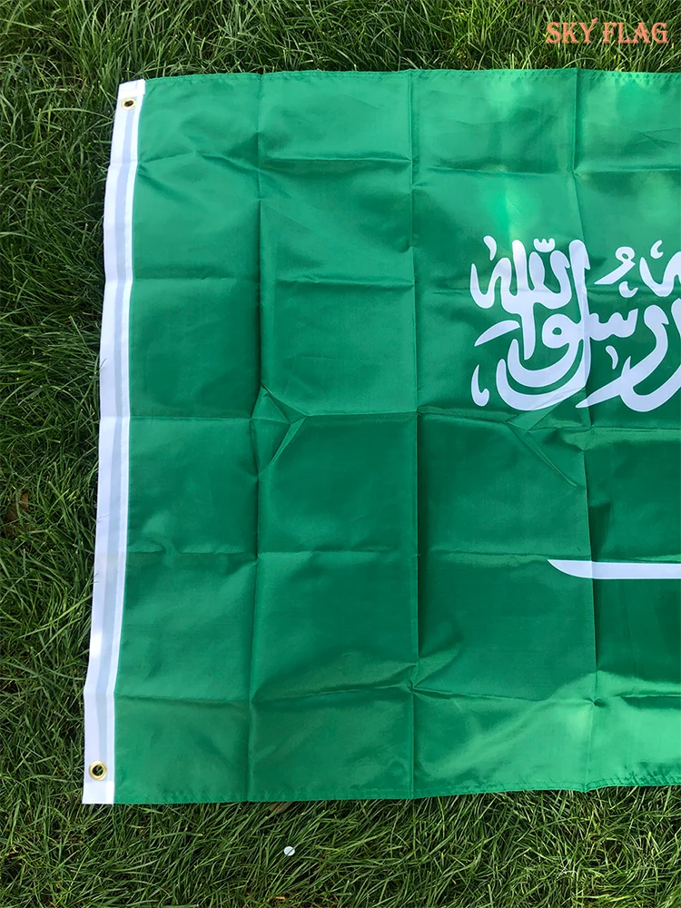Drapeau de l'Arabie Saoudite – 90x150 cm – Drapeau National en Polyester – Décoration Intérieure et Extérieure BLACKBEARD OUTDOOR INDUSTRIES