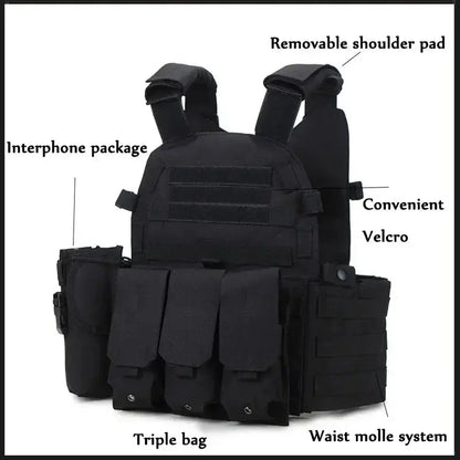 Gilet Tactique 6094 – Porte-Plaques MOLLE Militaire Ma boutique