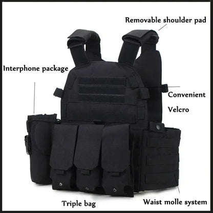 Gilet Tactique Militaire 6094 – Airsoft, Chasse, Armée, Wargame - BLACKBEARD OUTDOOR INDUSTRIES
