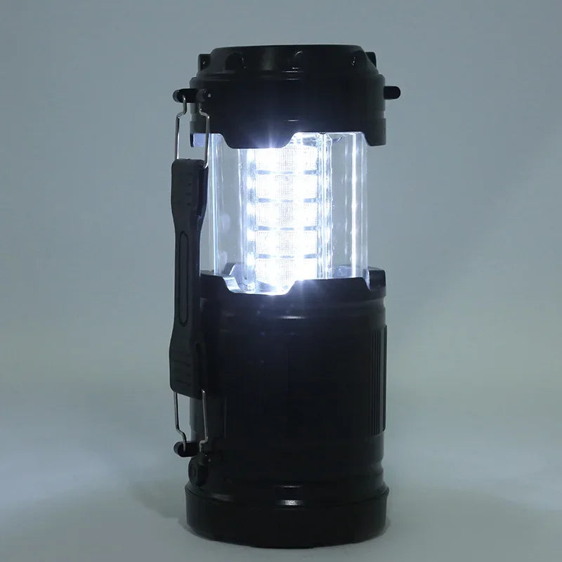 Lampe de Camping LED Portable – Mini Lanterne Télescopique 3 COB – Étanche – Fonctionne avec 3 Piles AAA – Idéale pour Tente, Randonnée et Urgences - BLACKBEARD OUTDOOR INDUSTRIES