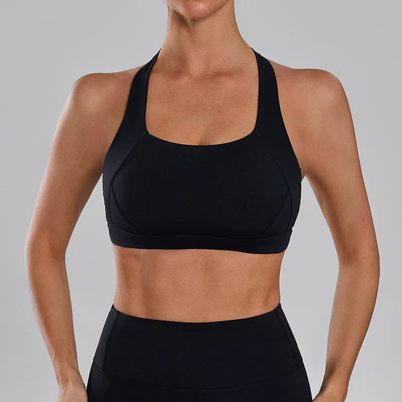 Mileegirl – Brassière de Sport Femme à Fort Maintien | Bretelles Larges & Dos Croisé | Yoga, Fitness, Running - BLACKBEARD OUTDOOR INDUSTRIES