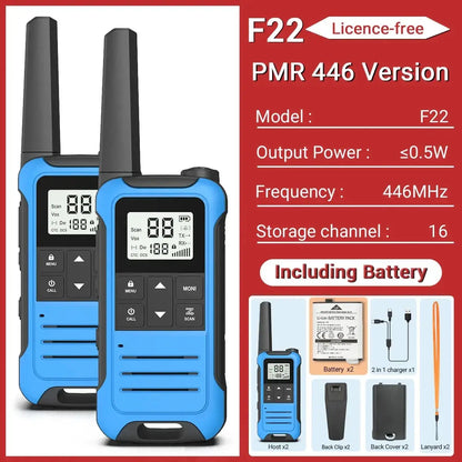 Baofeng F22 - Talkie-Walkie Portable PMR/FRS - Longue Portée et Multifonctions Ma boutique