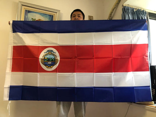 Drapeau du Costa Rica – 90x150 cm – Drapeau National – Polyester Imprimé – Décoration et Événements BLACKBEARD OUTDOOR INDUSTRIES