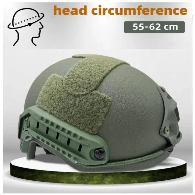 Casque Tactique Ballistique ACH High Cut NIJ IIIA - Casque Balistique de Haute Qualité avec Suspension Wendy's - BLACKBEARD OUTDOOR INDUSTRIES