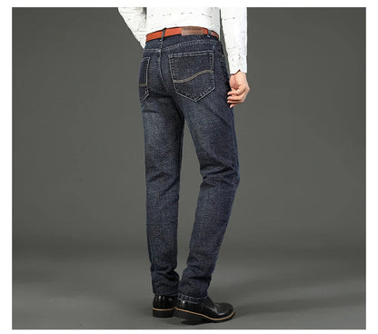Jeans Business Homme – Coupe Droite Stretch, Bleu/Noir, Denim Classique BLACKBEARD OUTDOOR INDUSTRIES