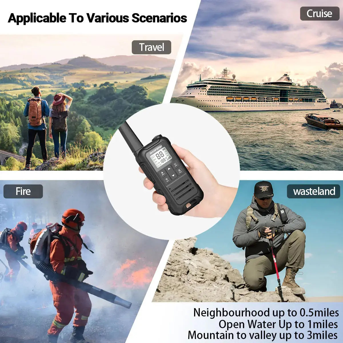 Baofeng F22 - Talkie-Walkie Portable PMR/FRS - Longue Portée et Multifonctions Ma boutique