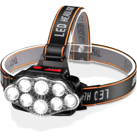 Lampe Frontale LED Rechargeable USB – Haute Luminosité, Étanche IPX4 - BLACKBEARD OUTDOOR INDUSTRIES