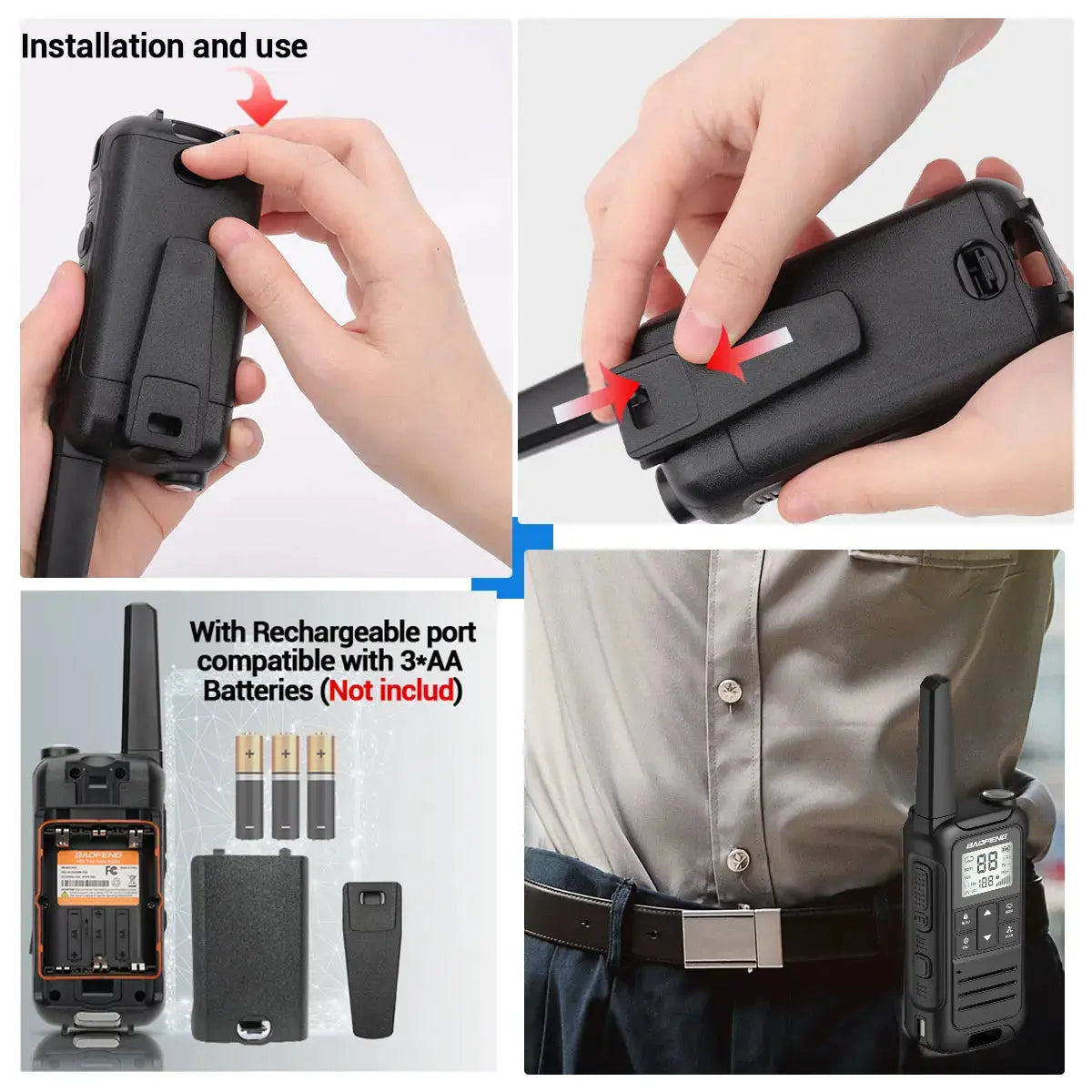 Baofeng F22 - Talkie-Walkie Portable PMR/FRS - Longue Portée et Multifonctions Ma boutique