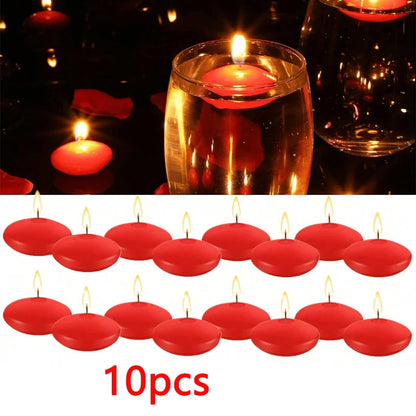 Bougies Flottantes Sans Parfum – 6/10/16 Pièces | Bougies Décoratives pour Saint-Valentin, Mariage, Fête, Bain, Décoration Romantique - BLACKBEARD OUTDOOR INDUSTRIES