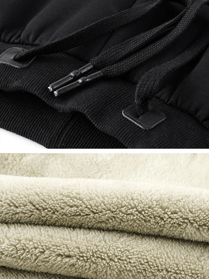 Pantalon Jogging Homme Hiver | Grandes Tailles 6XL-8XL | Épais, Doublé Polaire, Coton Stretch | Poches Zippées - BLACKBEARD OUTDOOR INDUSTRIES